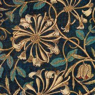 Navy Flower Wallpaper